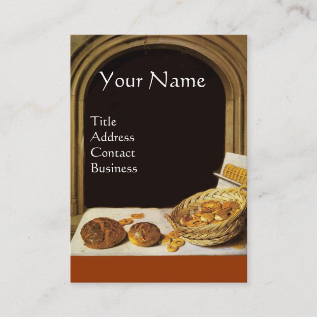 CARTE DE VISITE BAKER À FOUR ANTIQUE, BOUTIQUE DE PAIN DE BAKERY (Devant)