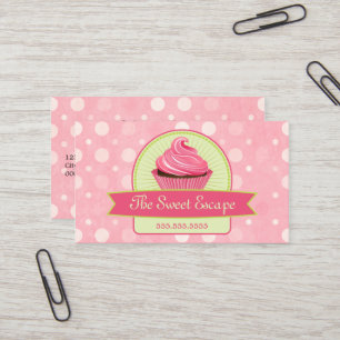Carte De Visite Baker de petit gâteau