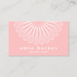Carte De Visite Baker Whisk Restauration boulangerie rose