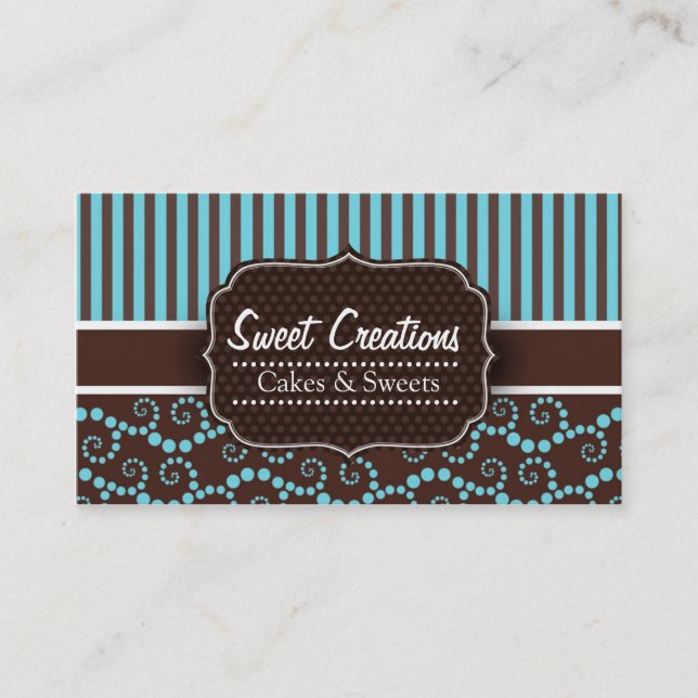 Carte De Visite Bakery/Cakes/Sweets Creations (Devant)