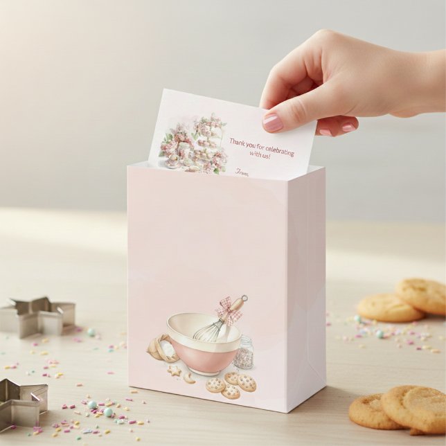 Carte De Visite Baking Party Birthday Favor Thank You Insert (Créateur téléchargé)