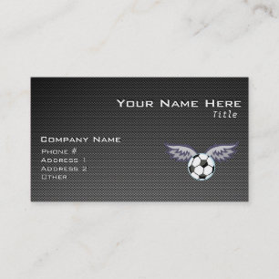 Carte De Visite Bal de soccer élégant