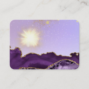 Carte De Visite *~* Bal d'énergie d'Agate de lumière violet