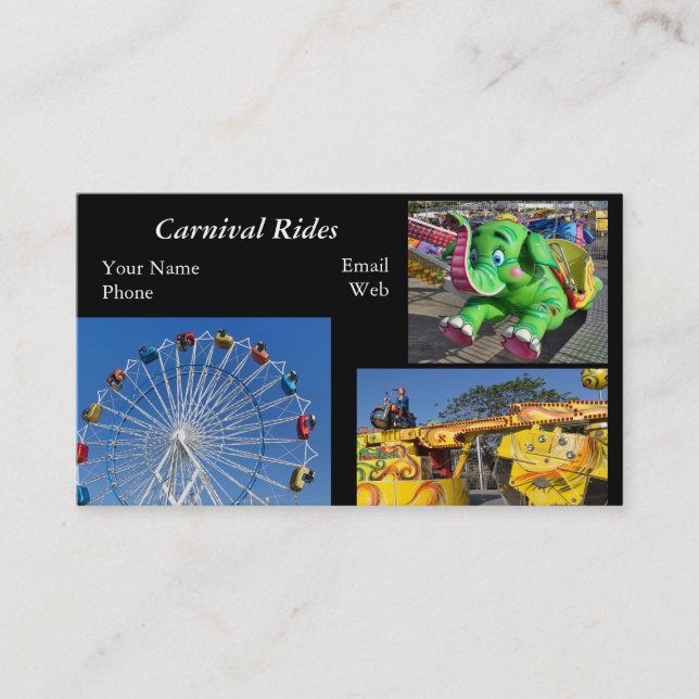Carte De Visite Balades de loisirs et de carnaval (Devant)