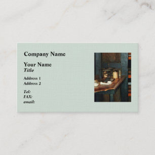 Carte De Visite Balance à pan et alun