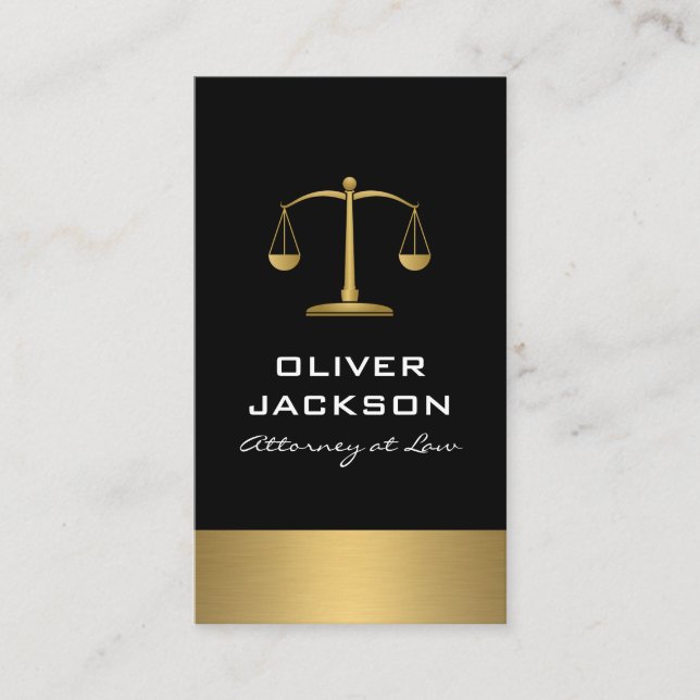 Carte De Visite Balance Balance Gold Trier (Devant)