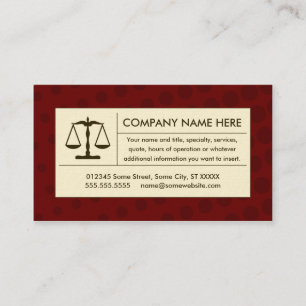 Carte De Visite balance de justice en demi-teinte