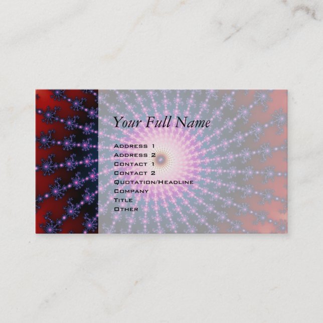 Carte De Visite Balayage Fractal (Devant)