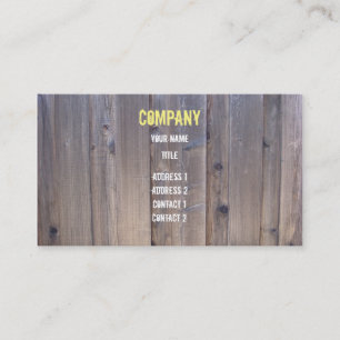 Carte De Visite Balisage en bois Patiné