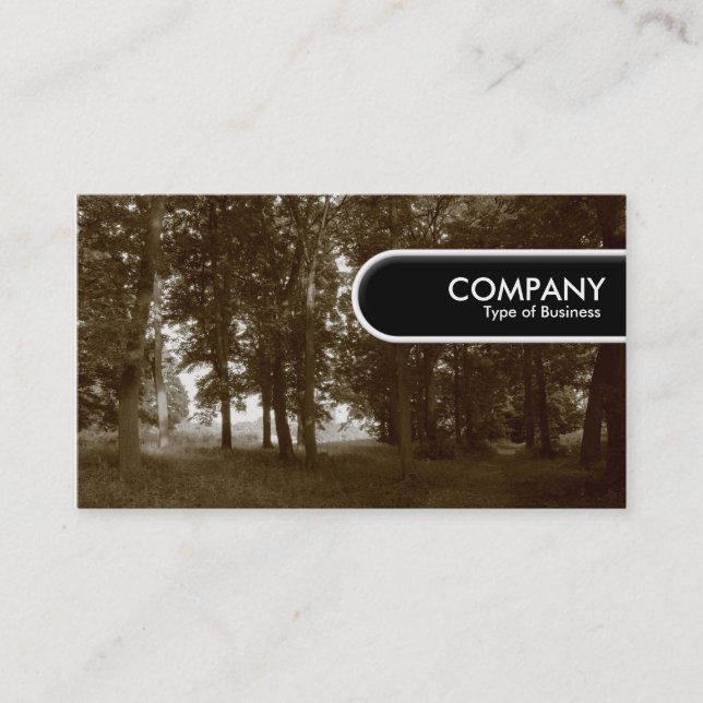 Carte De Visite Balise Arête Arrondie - Bois (Devant)