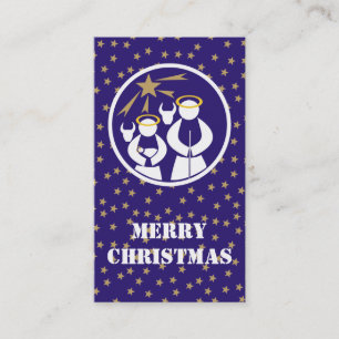 Carte De Visite Balise cadeau de Noël Joyeux