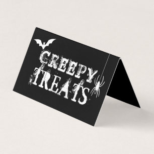 Carte De Visite Balise de sac d'araignées pour halloween ou pour t