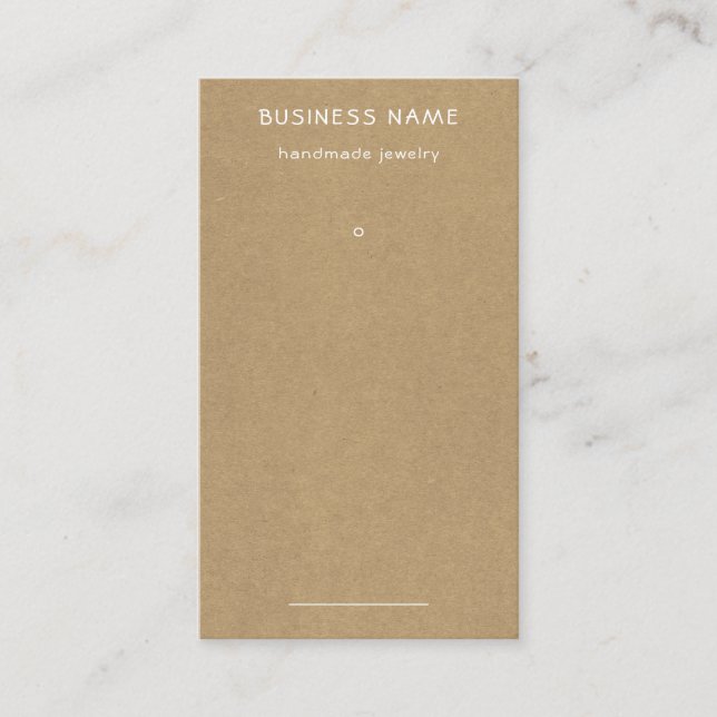 Carte De Visite Balise Prix de l'impression papier Kraft Brown sim (Devant)