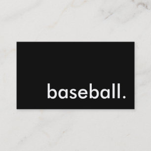 Carte De Visite balle de baseball.