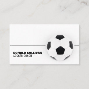 Carte De Visite Balle De Football, Joueur De Football/Entraîneur/R