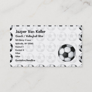 Carte De Visite Balle de Football Peint Pattrern