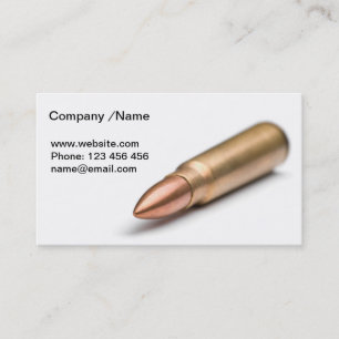 Carte De Visite Balle de fusil