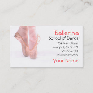 Carte De Visite Ballerina Dance Studio