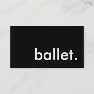 Carte De Visite ballet.