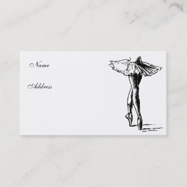 Carte De Visite Ballet (Devant)