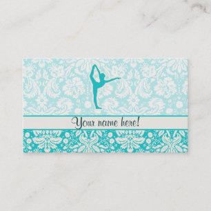 Carte De Visite Ballet turquoise