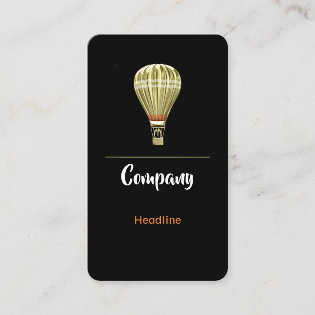 Carte De Visite Ballon à air chaud (Devant)