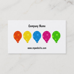 Carte De Visite Ballons colorés,
