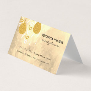 Carte De Visite Ballons de fête / Masquerade Masques (Exécutif)