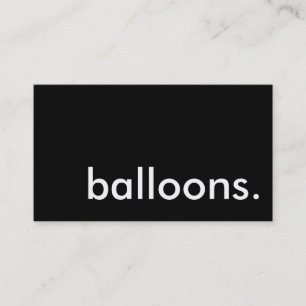 Carte De Visite ballons gonflables.