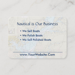 Carte De Visite Baltimore Nautical Chart Nettoyer Bleu clair