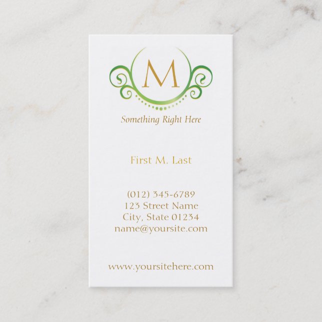 Carte De Visite Bambou (Devant)