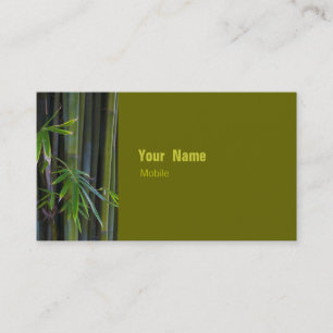 Carte De Visite Bambou