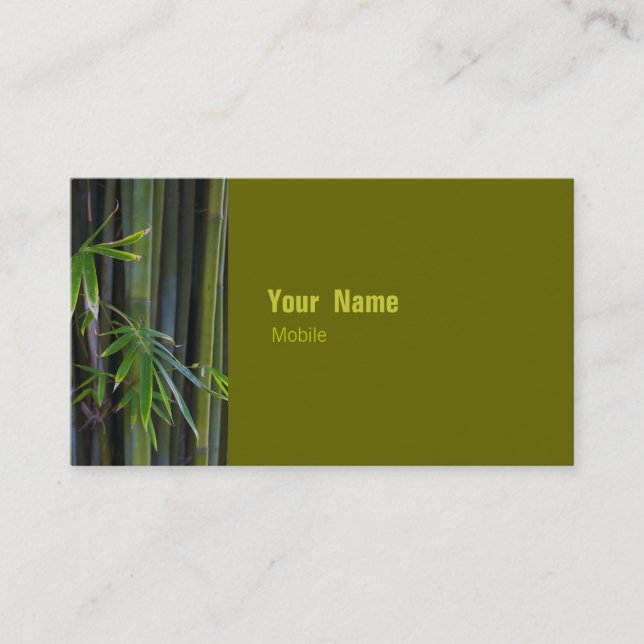 Carte De Visite Bambou (Devant)