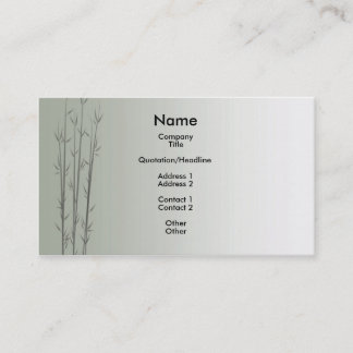 Carte De Visite Bambou/Fung Shui