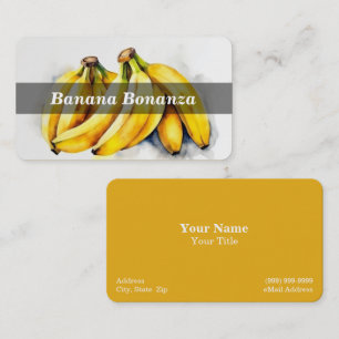 Carte De Visite Banane / Bananes / Fruits
