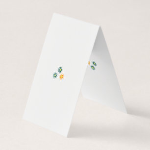 Carte De Visite Banane jaune, bleu foncé vert, décoratif