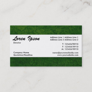 Carte De Visite Bande centrale 08 - Texture verte de la Terre