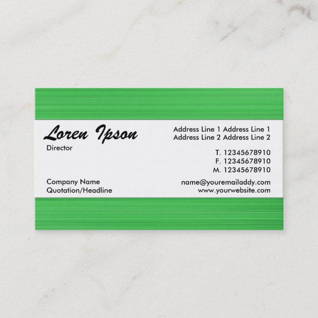 Carte De Visite Bande centrale 114 (Devant)