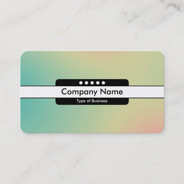 Carte De Visite Bande centrale 5 emplacements - Dégradé Y, M, B, R (Devant)