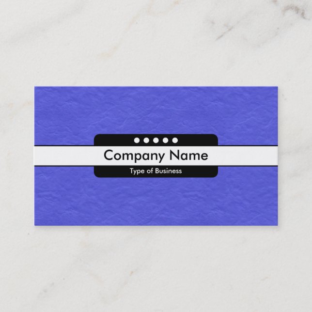 Carte De Visite Bande centrale 5 points - Royal Blue Paper Texture (Devant)