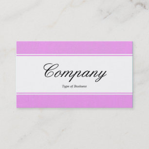Carte De Visite Bande centrale (bordé) - Script - Lilac Peint Canv