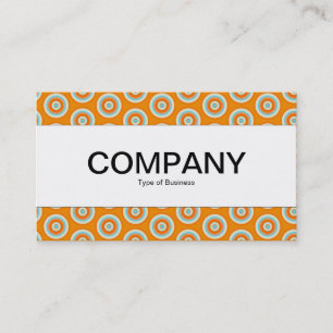 Carte De Visite Bande centrale - Cercles colorés 03