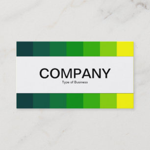 Carte De Visite Bande centrale - Couleurs, Vert foncé à Jaune