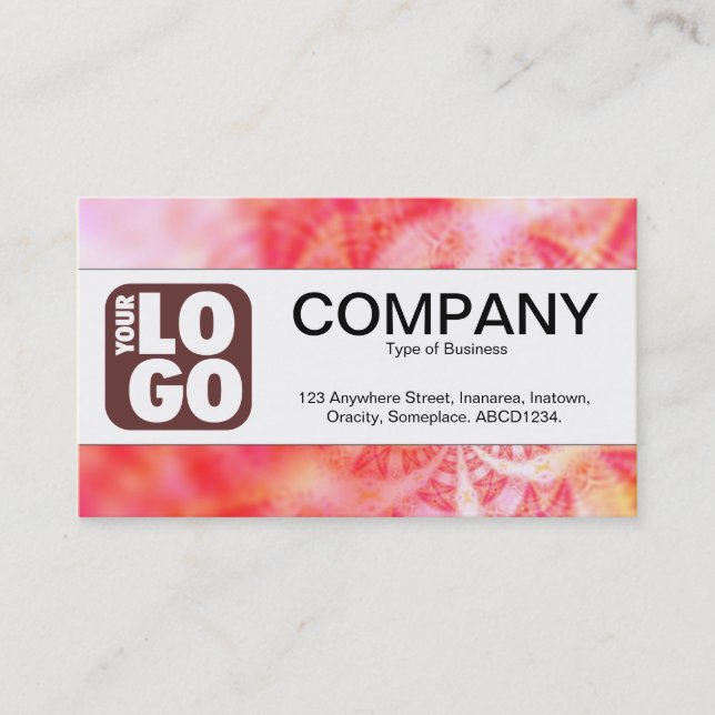 Carte De Visite Bande centrale (Logo) - Vortex du temps Abstrait (Devant)