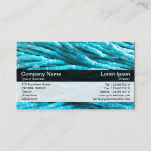 Carte De Visite Bande de couleurs - Noir - Corde perle