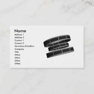 Carte De Visite Bande de pellicule cinématographique