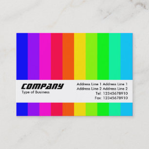 Carte De Visite Bande de texture - Bars de couleur 03