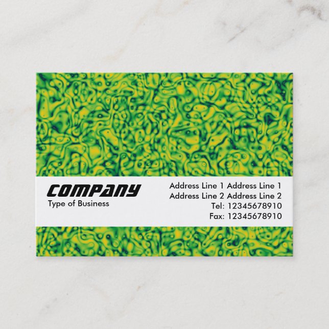 Carte De Visite Bande de texture - Impressionnisme vert (Devant)