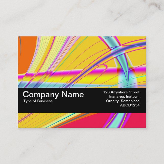 Carte De Visite Bande de texture V2 - Abstrait fractal 061012e (Devant)