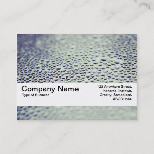Carte De Visite Bande de texture V2 - Droplets d'eau sur verre 01